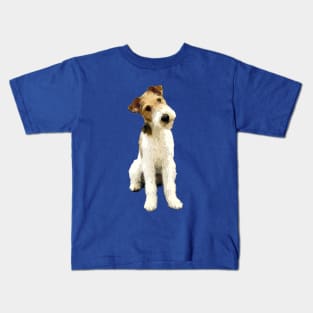 Wire Fox Terrier Head Tilt Kids T-Shirt